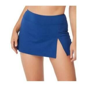 Bleu Rod Beattie High-Waist Skirted Bikini Bottom 6 Navy NWT